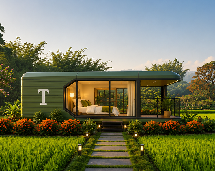 Tarzan Farmhouse plots laid out across a 10-acre community
