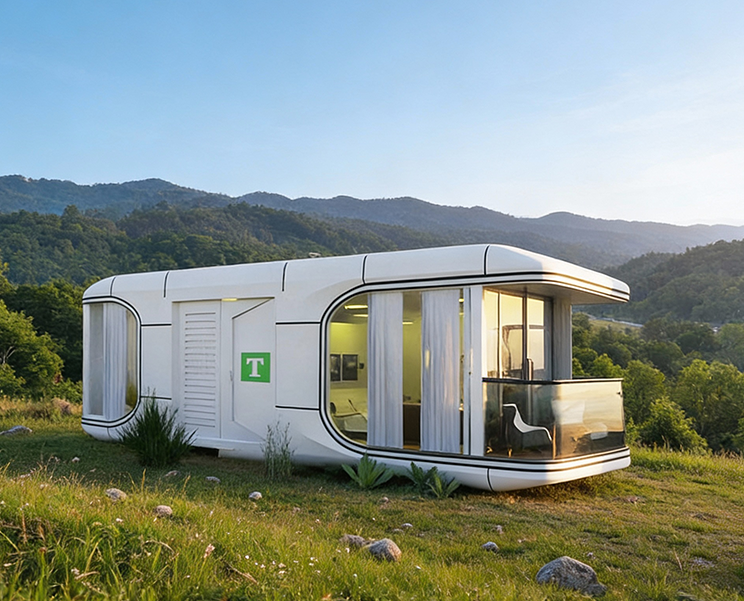 Tarzan Community pod with private deck and plunge pool in a forest